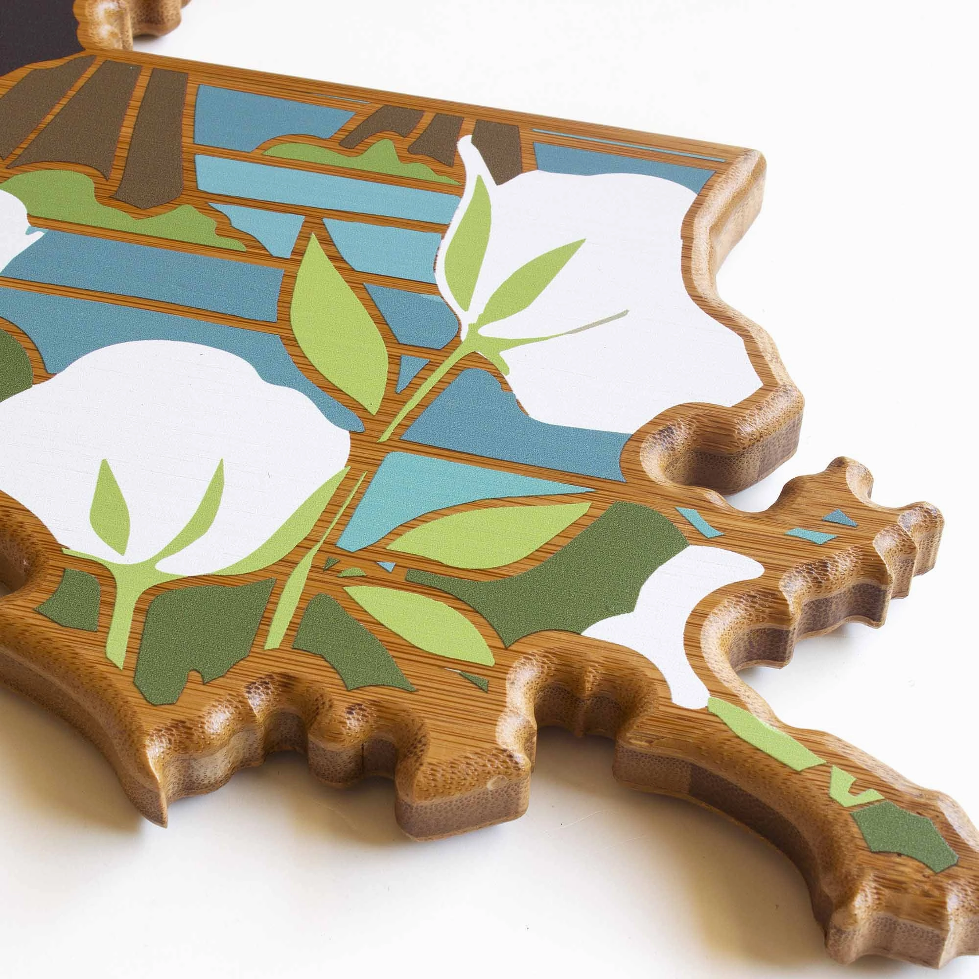 Louisiana Cutting Board with Artwork by Summer Stokes