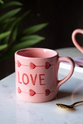 Love Hand-Painted Cappuccino Mug kitchenware,kitchen essentials,cooking tools