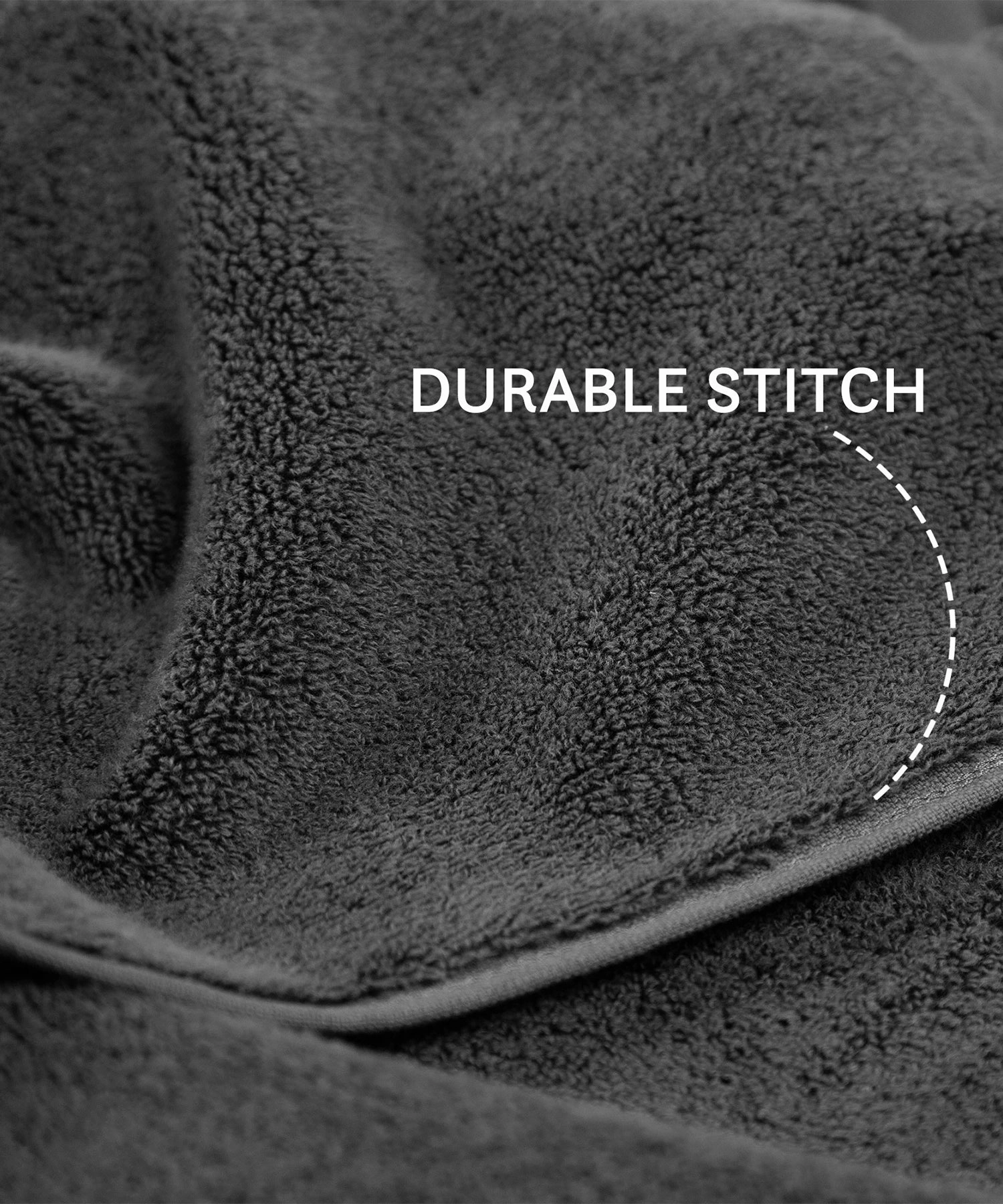 Luxury 2Pc Bath Towel Set , 625 Gsm, Charcoal