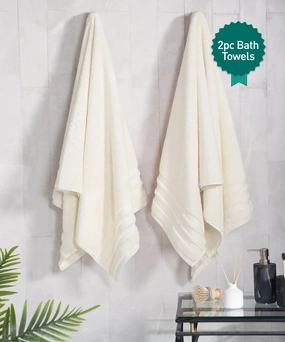 Luxury 2Pc Bath Towel Set , 625 Gsm, Linen bath towels,soft towels,bathroom textiles