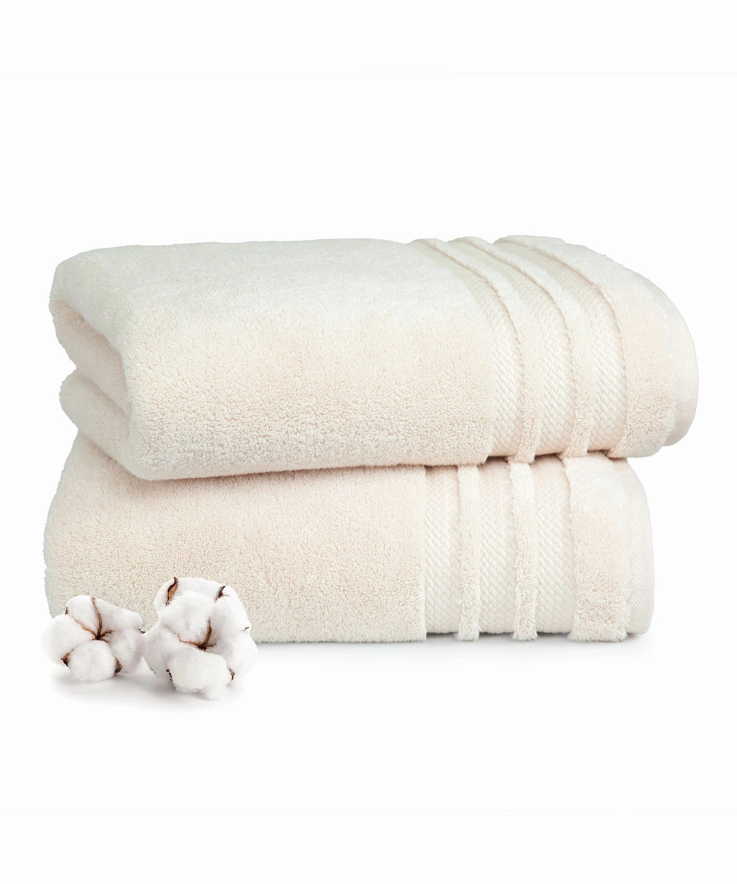 Luxury 2Pc Bath Towel Set , 625 Gsm, Linen
