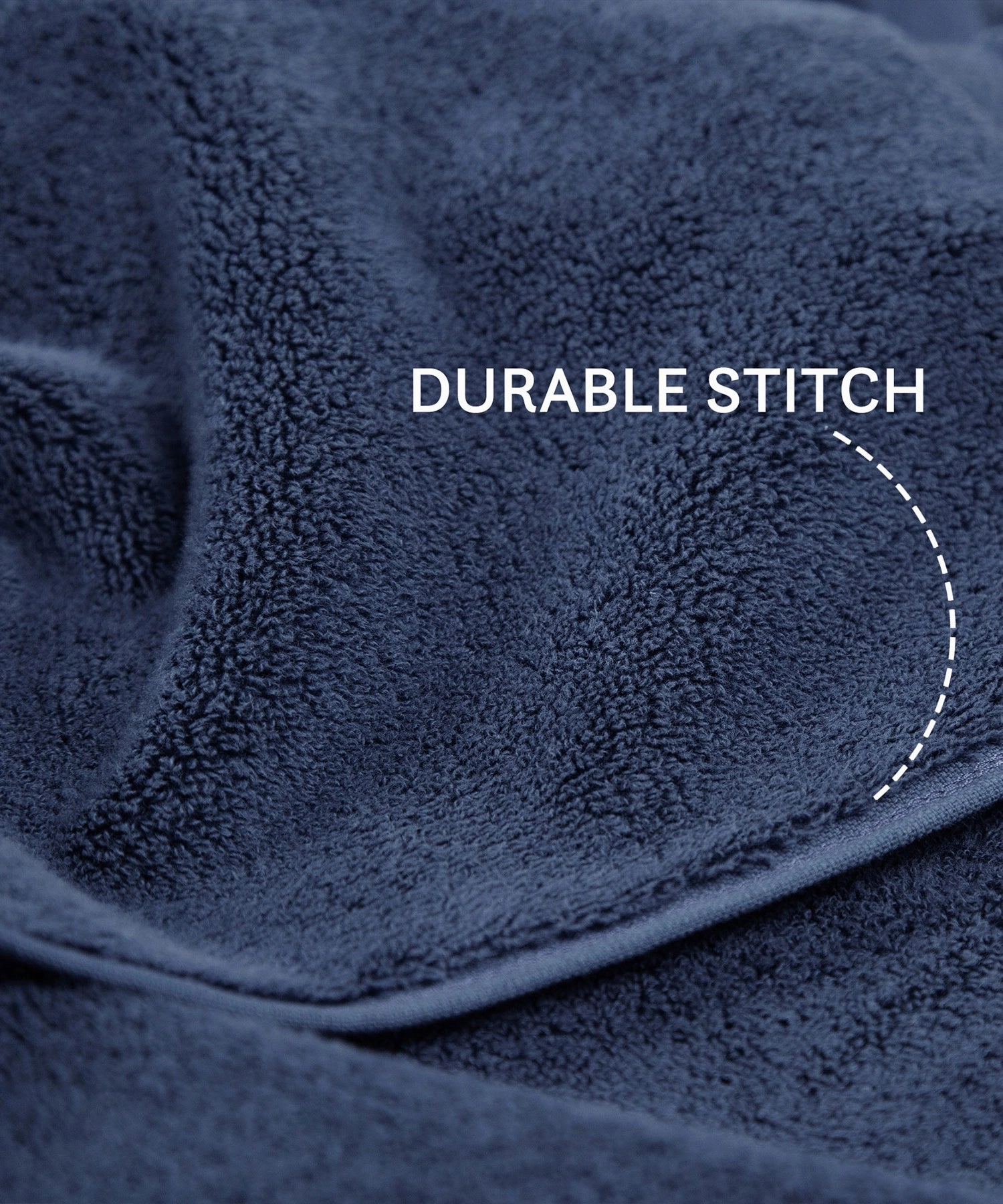 Luxury 2Pc Bath Towel Set , 625 Gsm, Navy