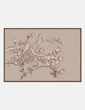 Magnolia Melody Wall Art by Maelani Blue wall art,canvas print,home wall decor