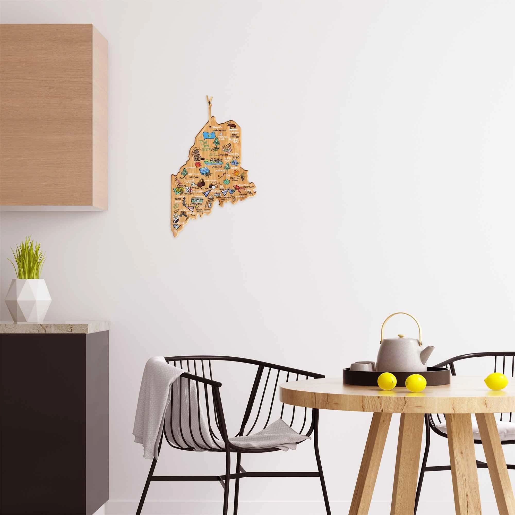 Maine Cutting Board with Artwork by Fish Kiss