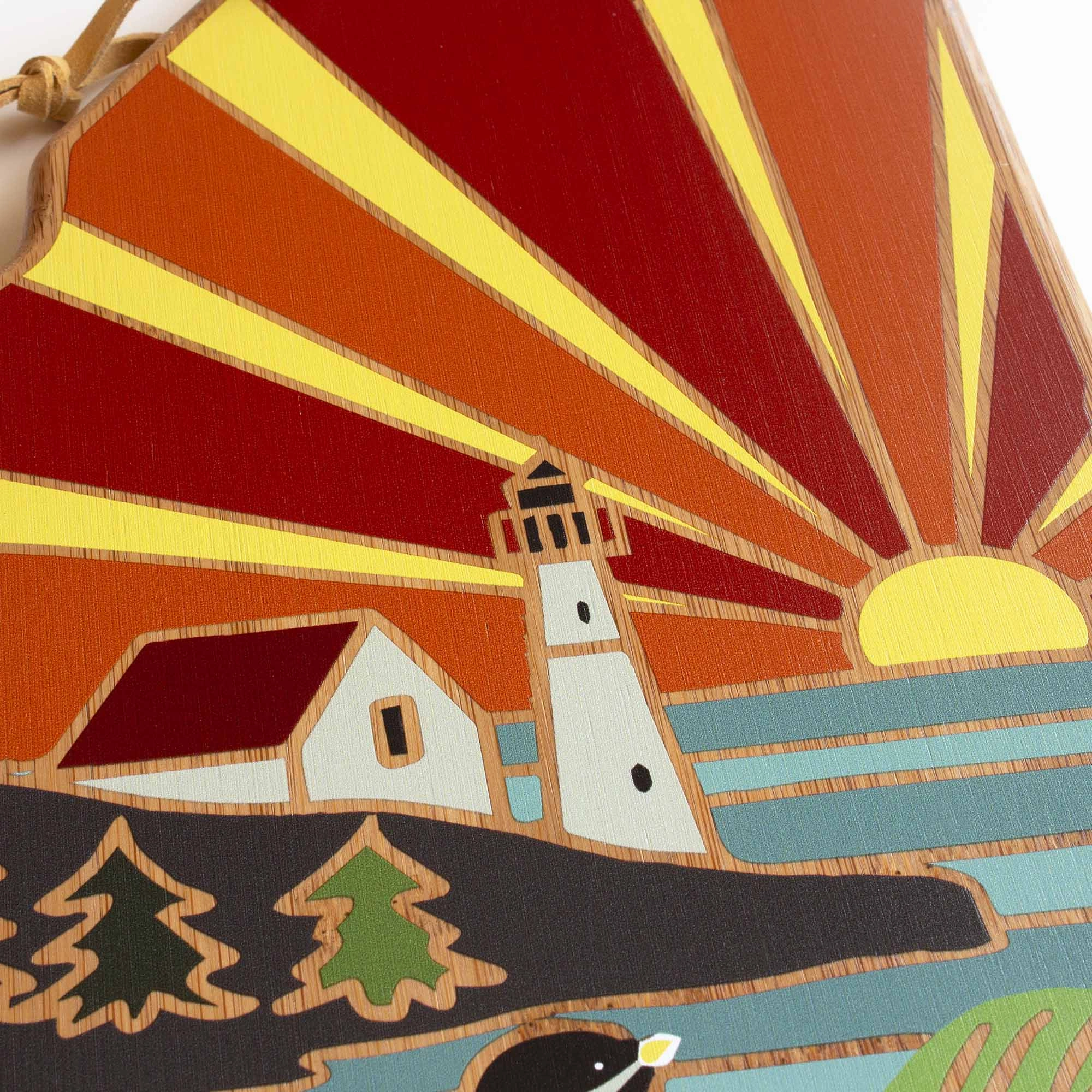 Maine Cutting Board with Artwork by Summer Stokes