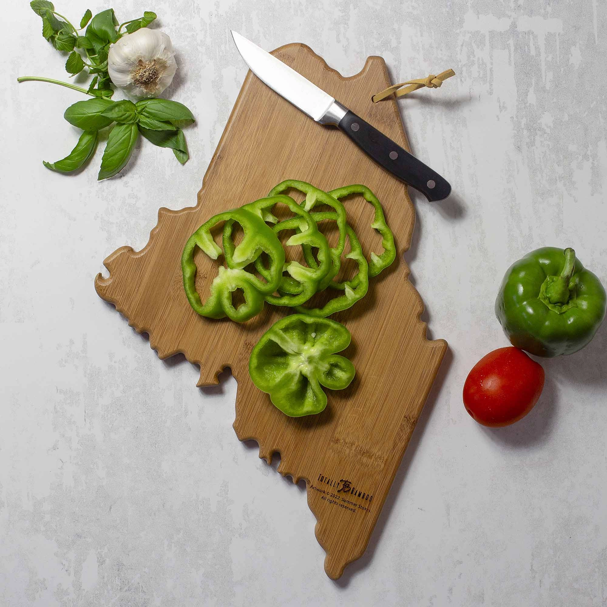 Maine Cutting Board with Artwork by Summer Stokes