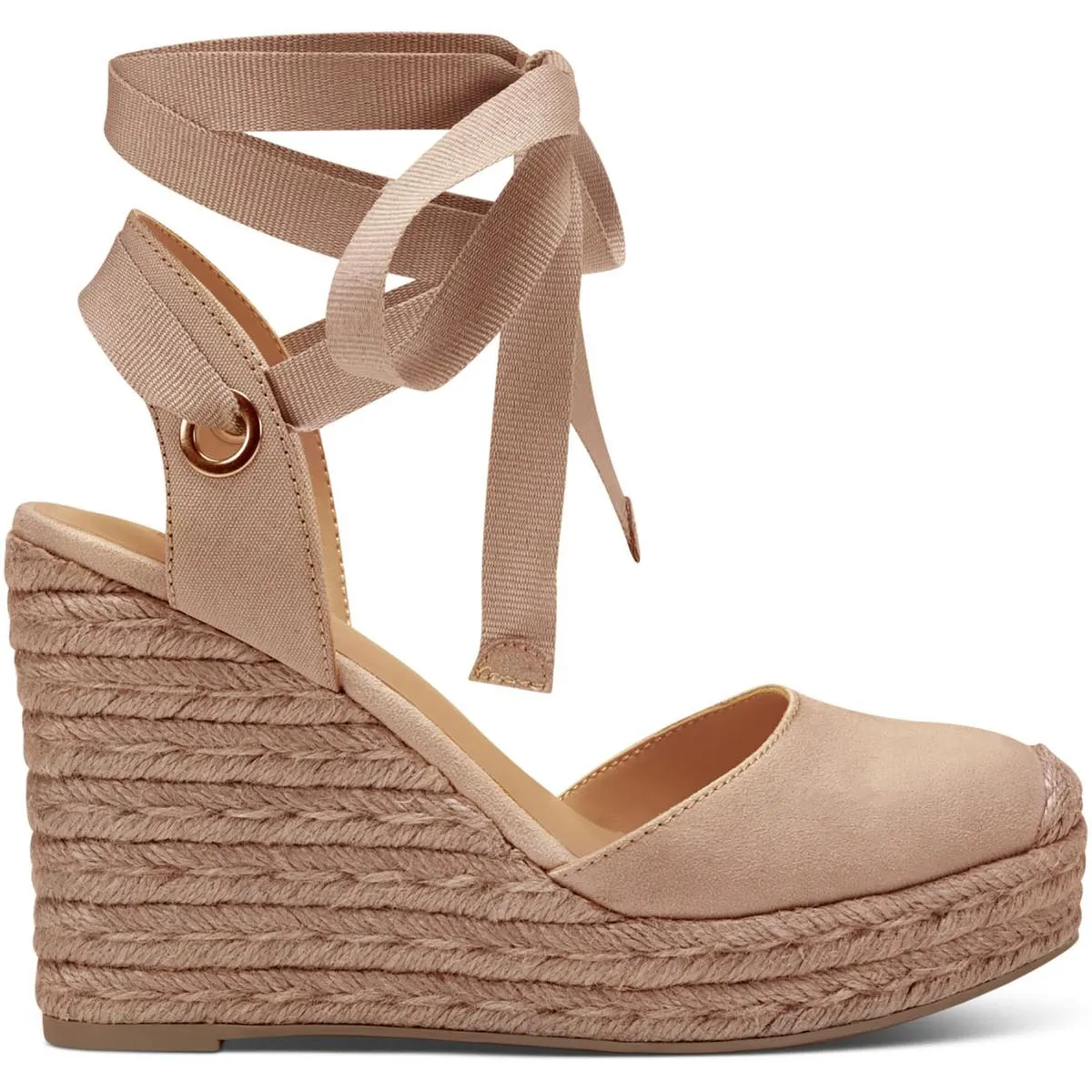 Maisie Womens Faux Suede Padded Insole Wedge Sandals ecco Shoes