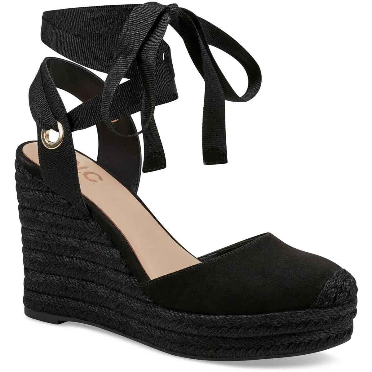 Maisie Womens Faux Suede Padded Insole Wedge Sandals ecco Shoes