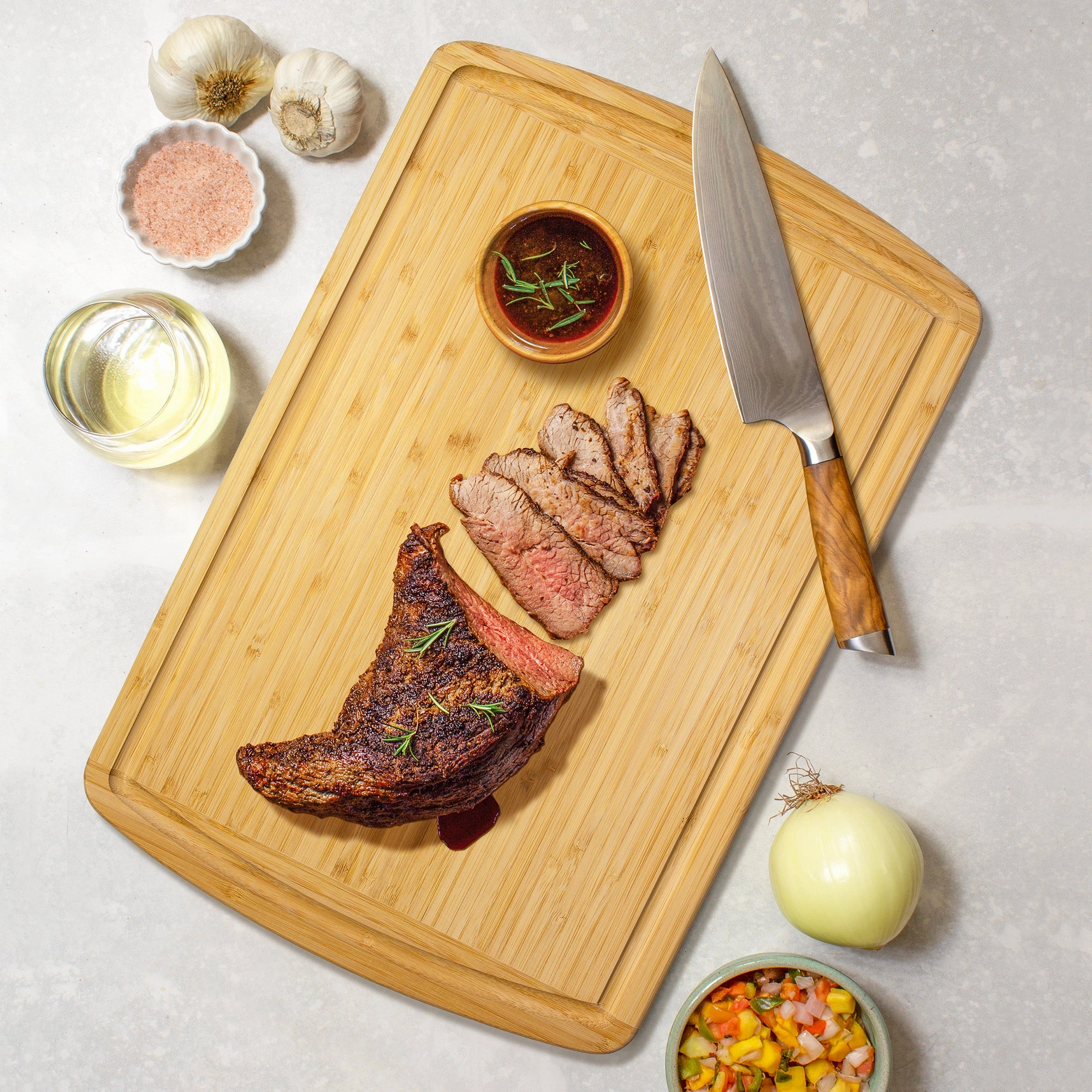 Malibu Groove Carving Board, 18" x 12"