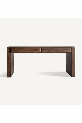 Mango Wood 2-Drawer Desk | Vical Home Gibles desk,home desk,workstation