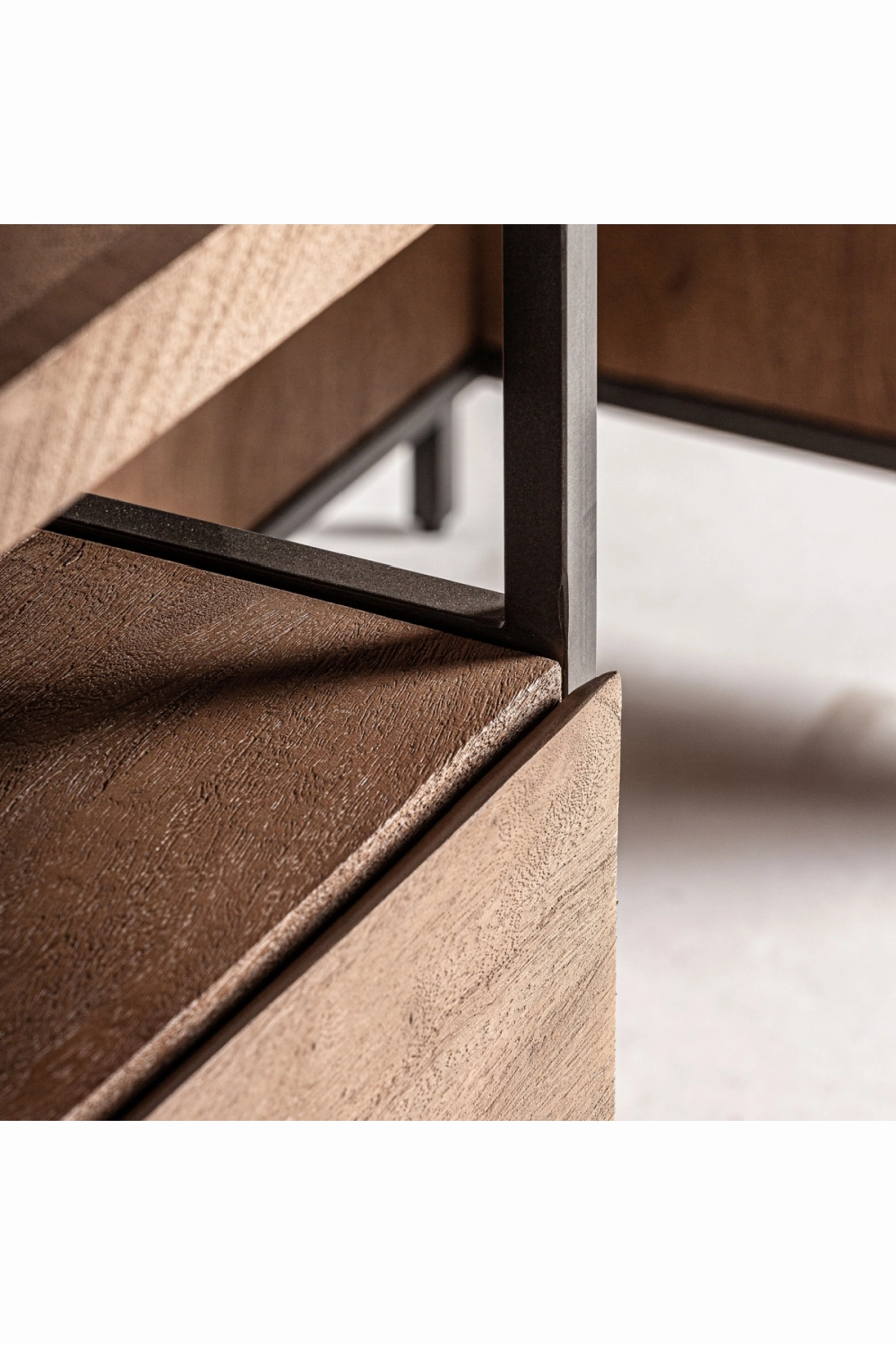 Mango Wood 2-Drawer Desk | Vical Home Killeany