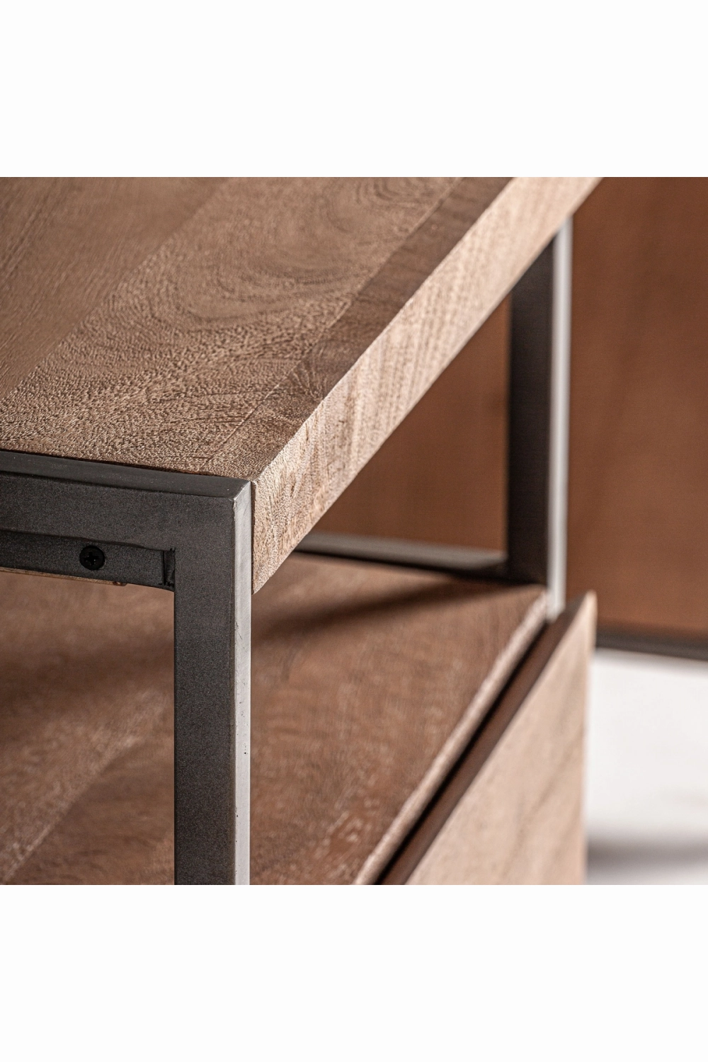 Mango Wood 2-Drawer Desk | Vical Home Killeany