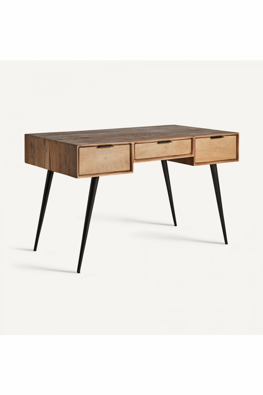 Mango Wood 3-Drawer Desk | Vical Home Sered