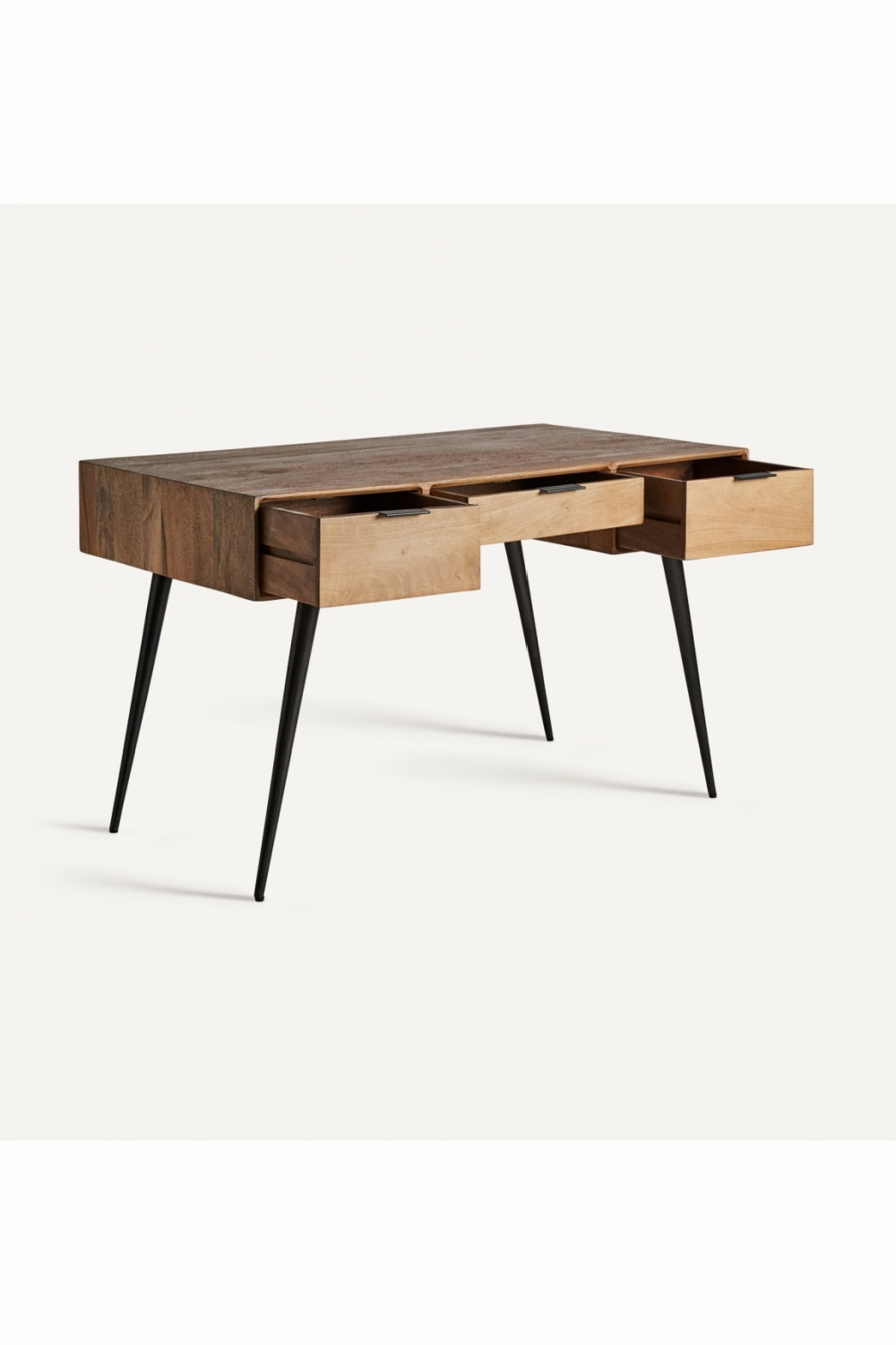 Mango Wood 3-Drawer Desk | Vical Home Sered