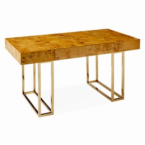 Mappa Wood Executive Desk | Jonathan Adler Bond desk,home desk,workstation