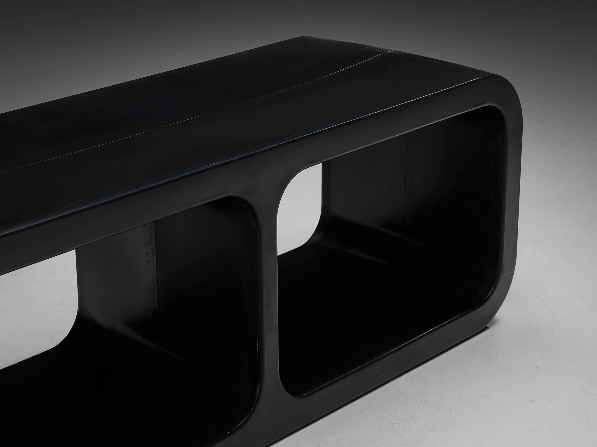 Marc Newson 'Kiss the Future' Sideboard in Black Molded Polypropylene