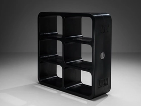 Marc Newson 'Kiss the Future' Storage Unit in Black Molded Polypropylene storage cabinet,organizer,furniture storage