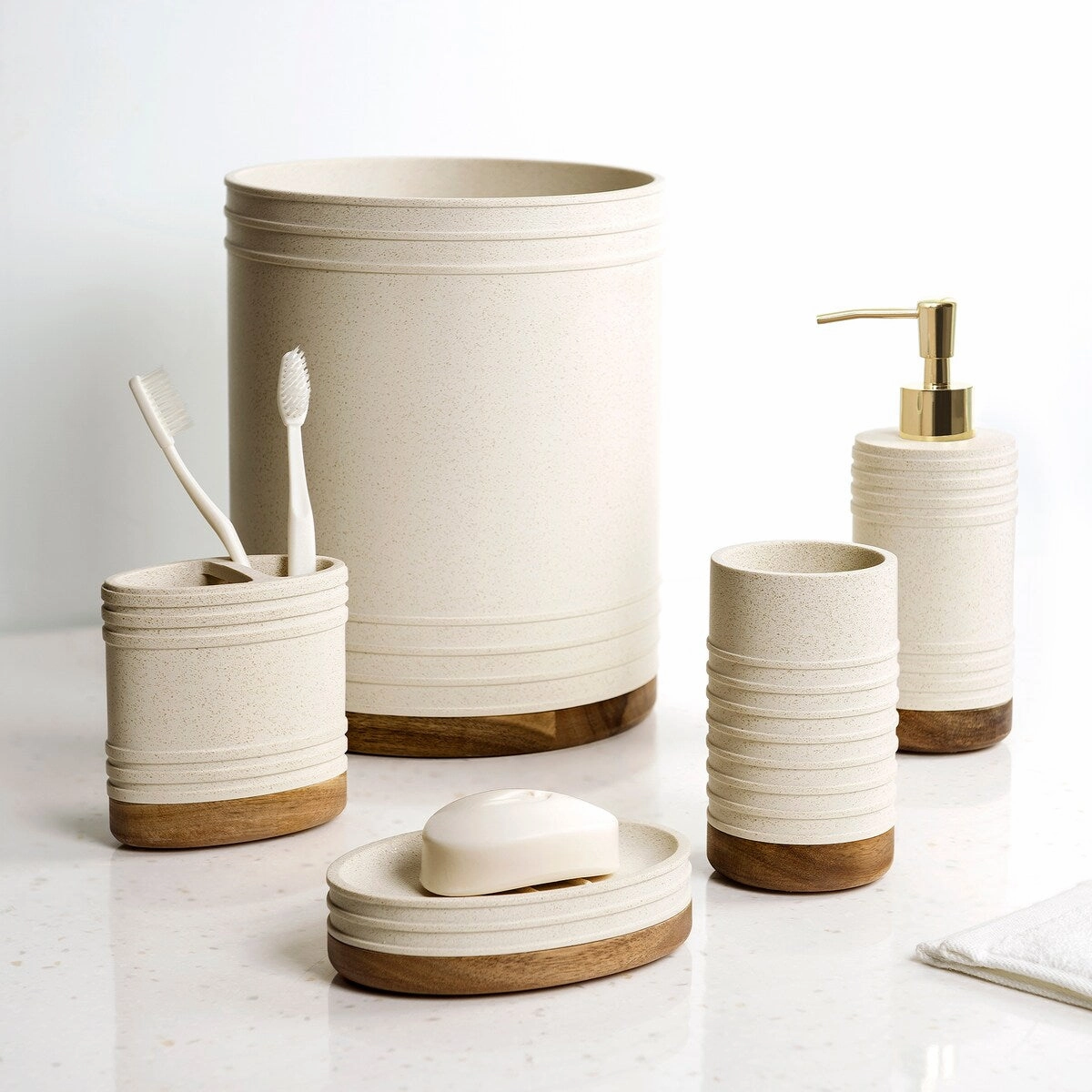 Marson Toothbrush Holder - Natrual - 4.06" x 2.36" x 4.2"