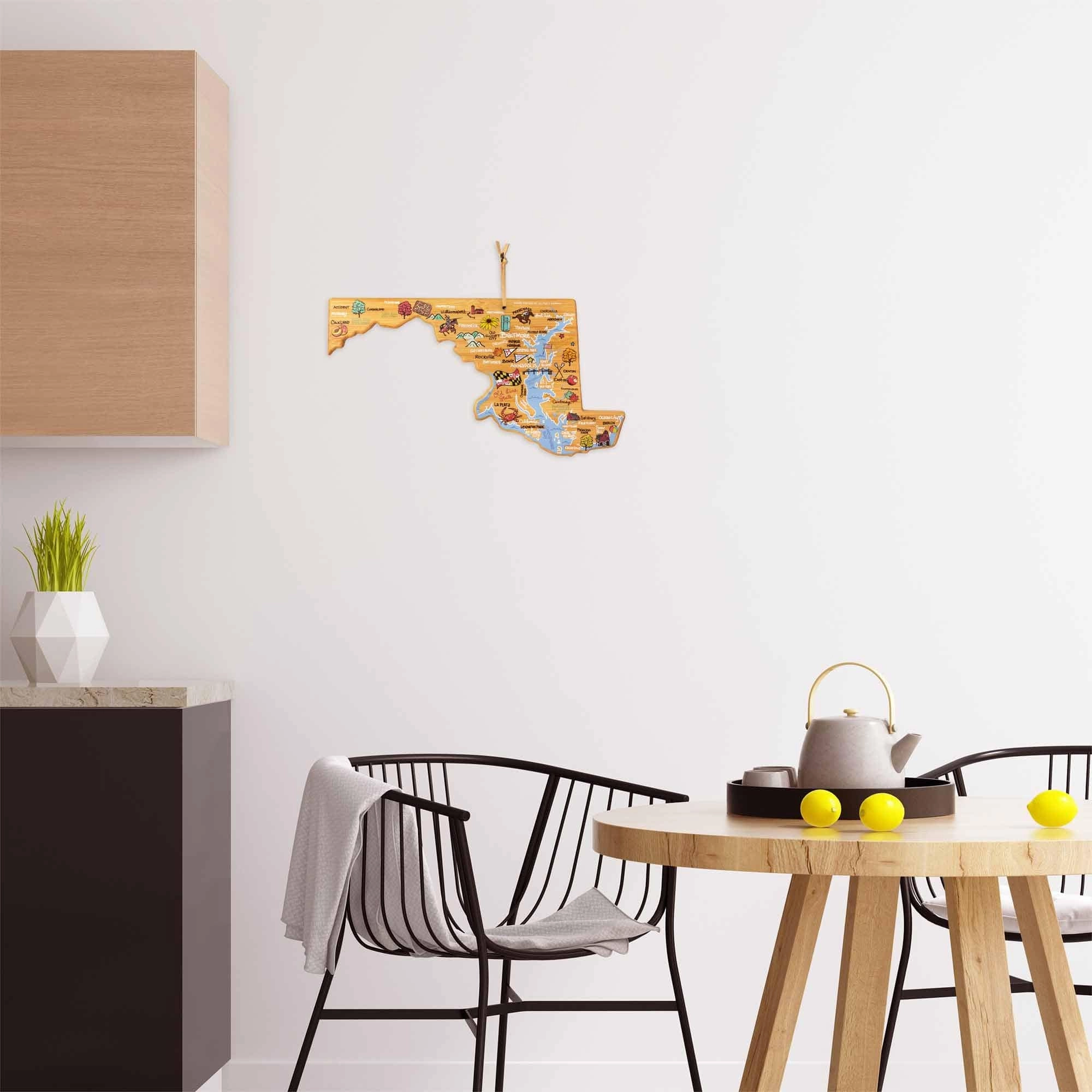 Maryland Cutting Board with Artwork by Fish Kiss