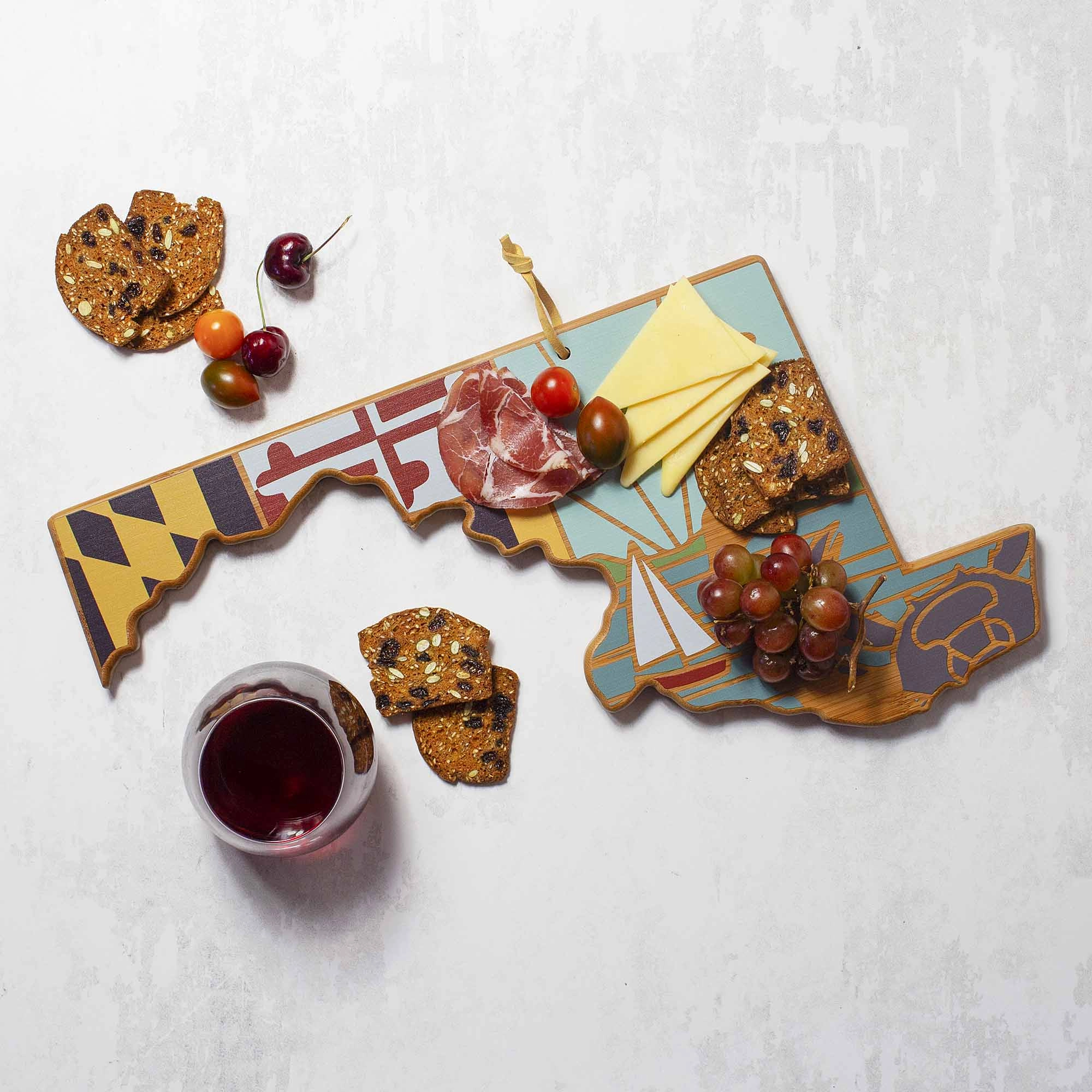 Maryland Cutting Board with Artwork by Summer Stokes