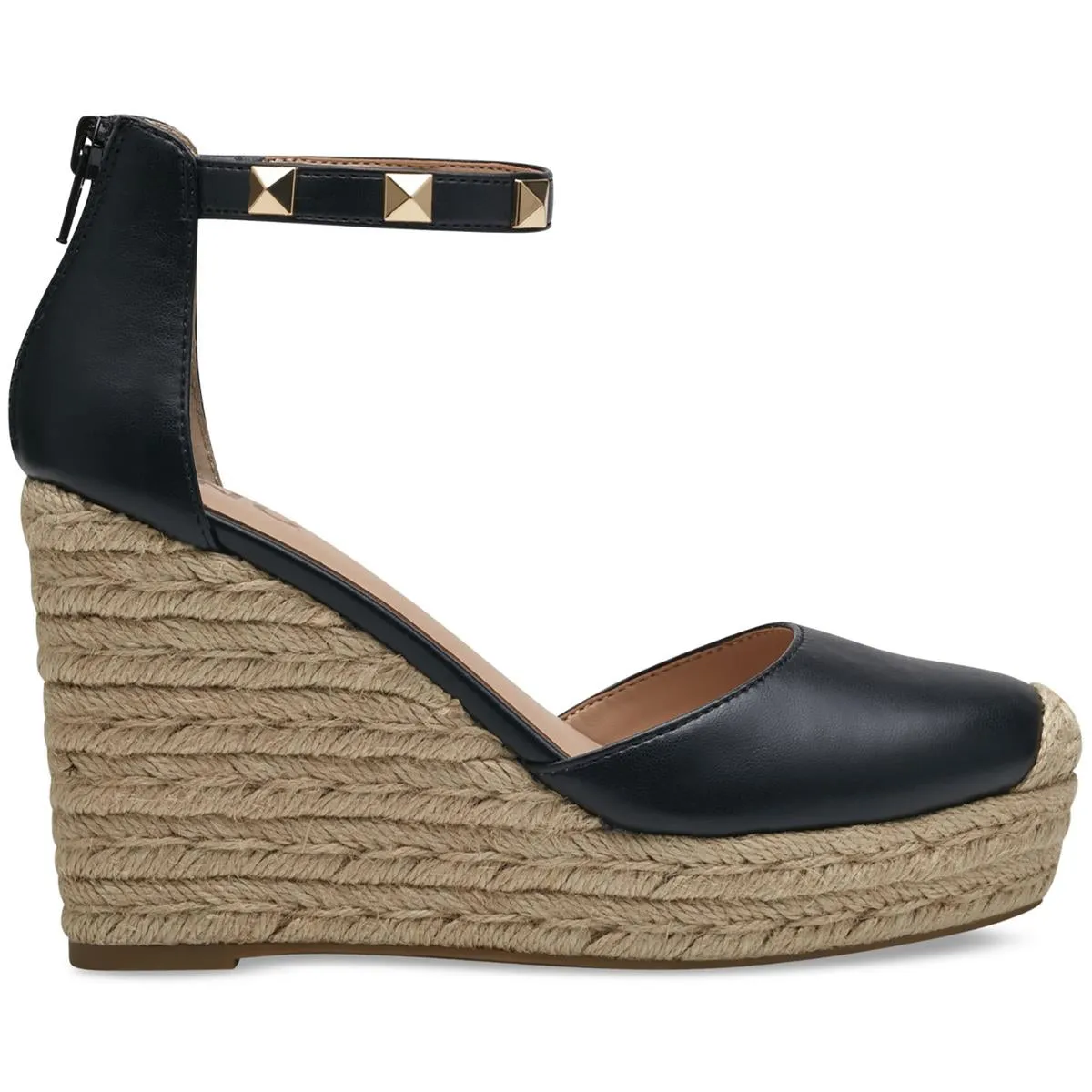 Masin 2 Womens Embellished Faux Leather Wedge Heels