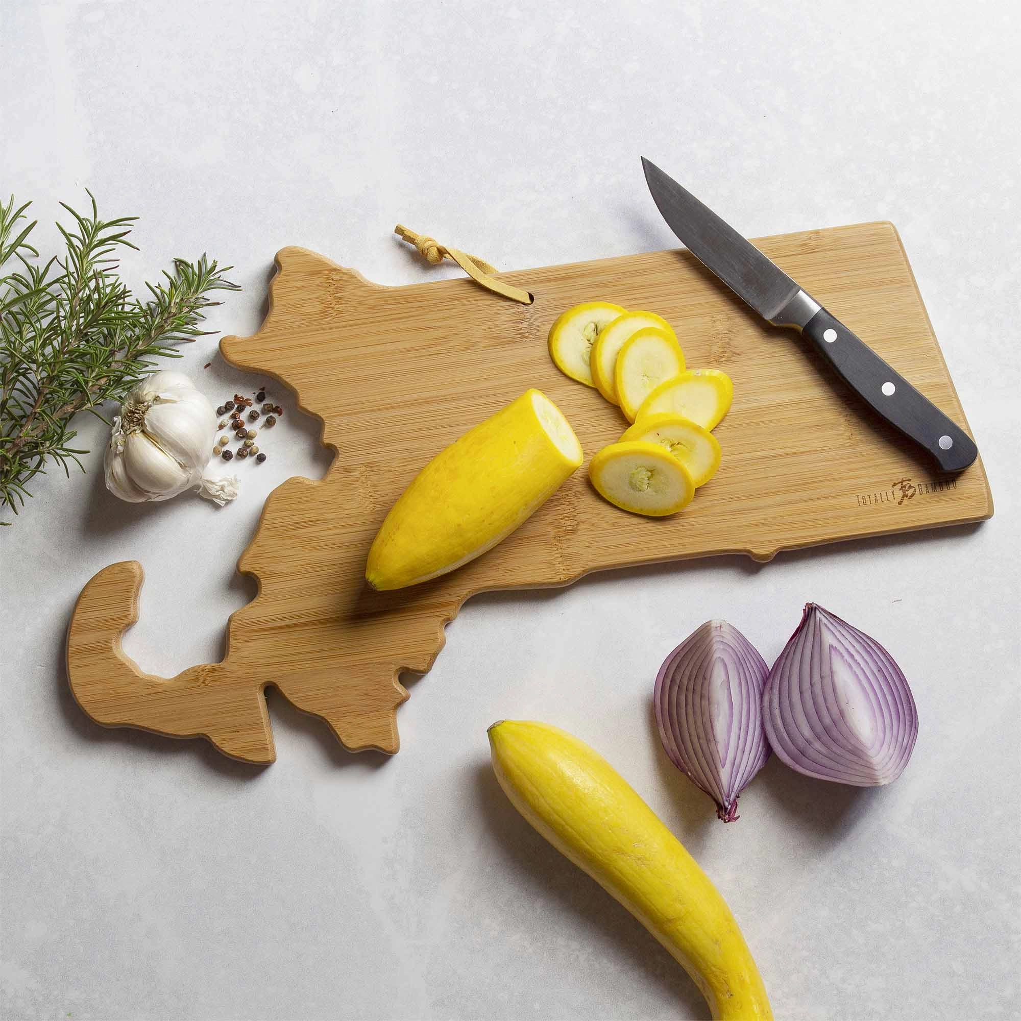Massachusetts Cutting Board with Artwork by Fish Kiss