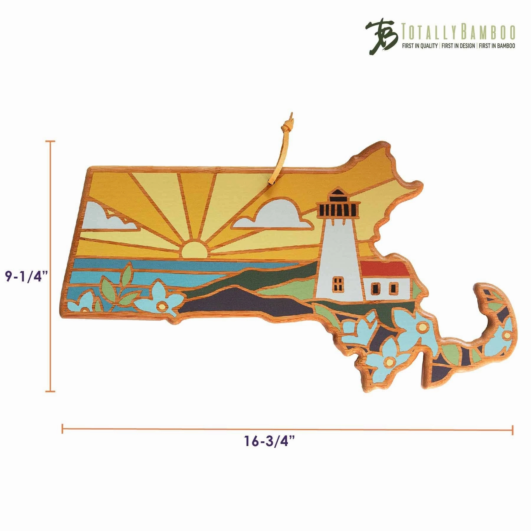 Massachusetts Cutting Board with Artwork by Summer Stokes