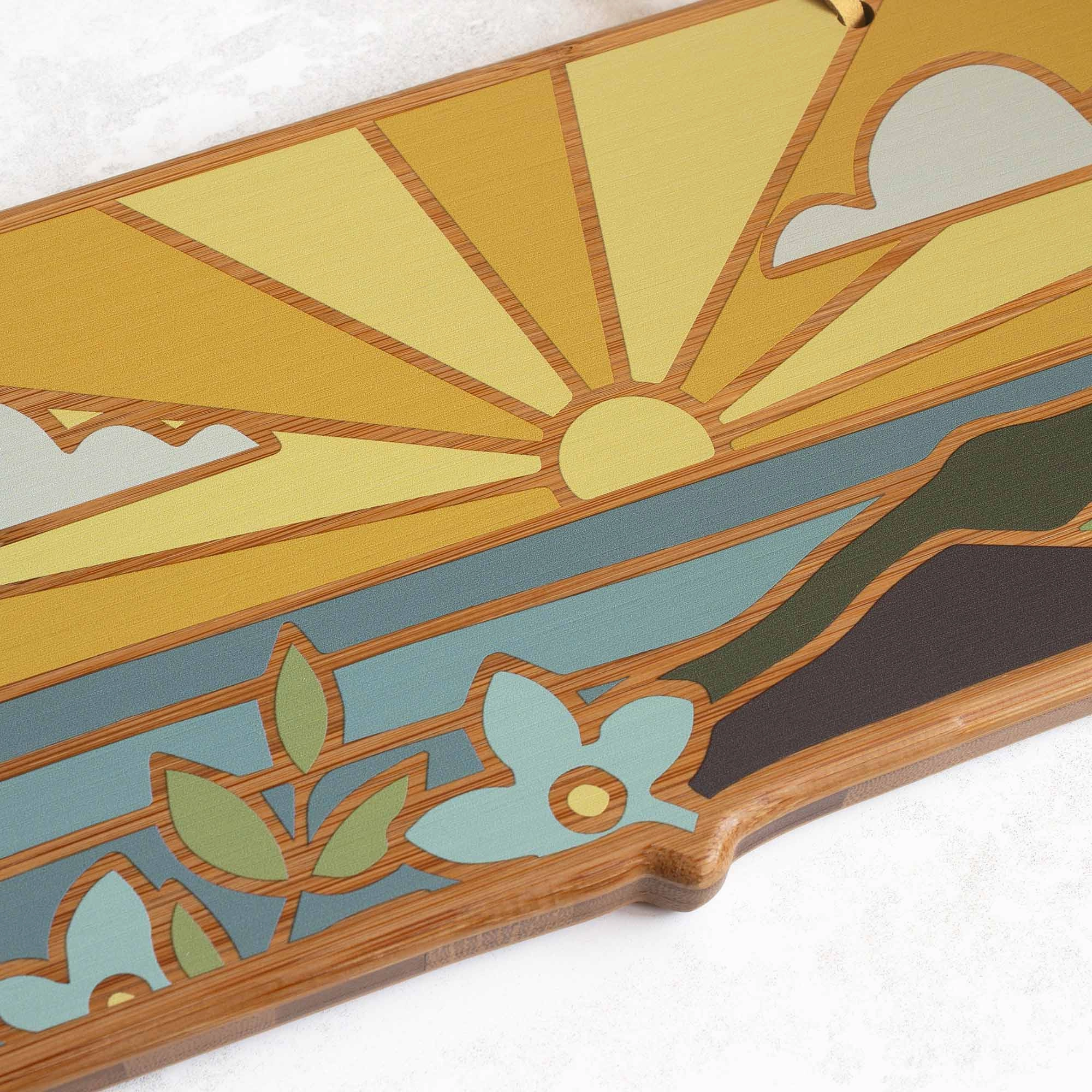Massachusetts Cutting Board with Artwork by Summer Stokes