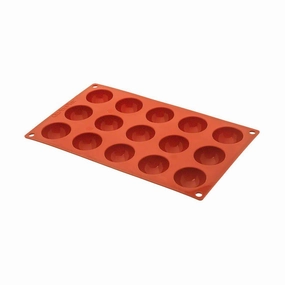 Matfer 257901 Gastroflex Mini Half Sphere Mold, Sheet of 15, 1-3/4" baking tools,cake baking,kitchen gadgets