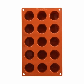 Matfer 257914 Gastroflex Mini Muffin Mold, Sheet of 15, 1-3/4" baking tools,cake baking,kitchen gadgets