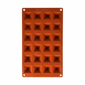 Matfer 257920 Gastroflex Mini Pyramid Mold, Sheet of 24, 1-3/8" x 1-3/8" baking tools,cake baking,kitchen gadgets