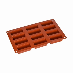 Matfer 257985 Gastroflex Mini Cake Mold, Sheet of 12, 3" x 1-1/4" baking tools,cake baking,kitchen gadgets
