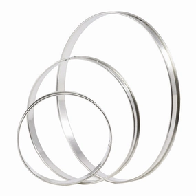 Matfer 371707 Stainless Steel Tart / Flan Ring, 3-1/2", Pack of 6 baking tools,cake baking,kitchen gadgets
