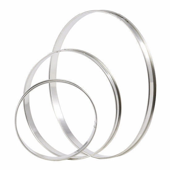 Matfer 371707 Stainless Steel Tart / Flan Ring, 3-1/2", Pack of 6 baking tools,cake baking,kitchen gadgets
