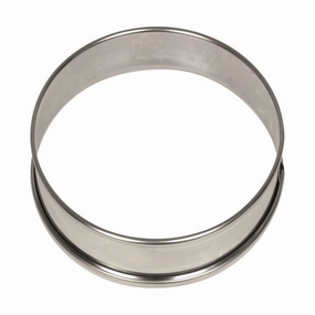 Matfer 371708 Stainless Steel Tart / Flan Ring, 4", Pack of 6 baking tools,cake baking,kitchen gadgets