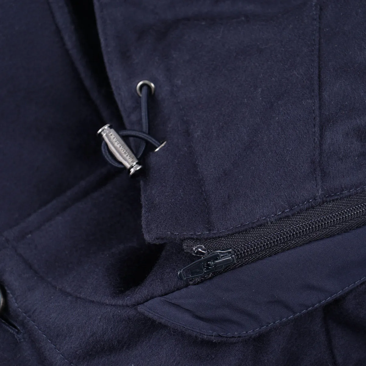 Maurizio Baldassari Flannel Cashmere Vest with Hood Clothing_Maurizio-Baldassari