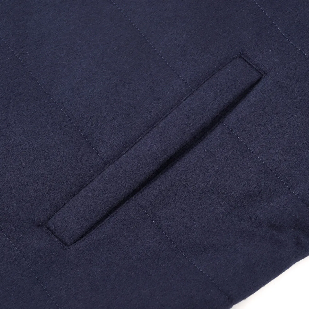 Maurizio Baldassari Flannel Cashmere Vest with Hood Clothing_Maurizio-Baldassari