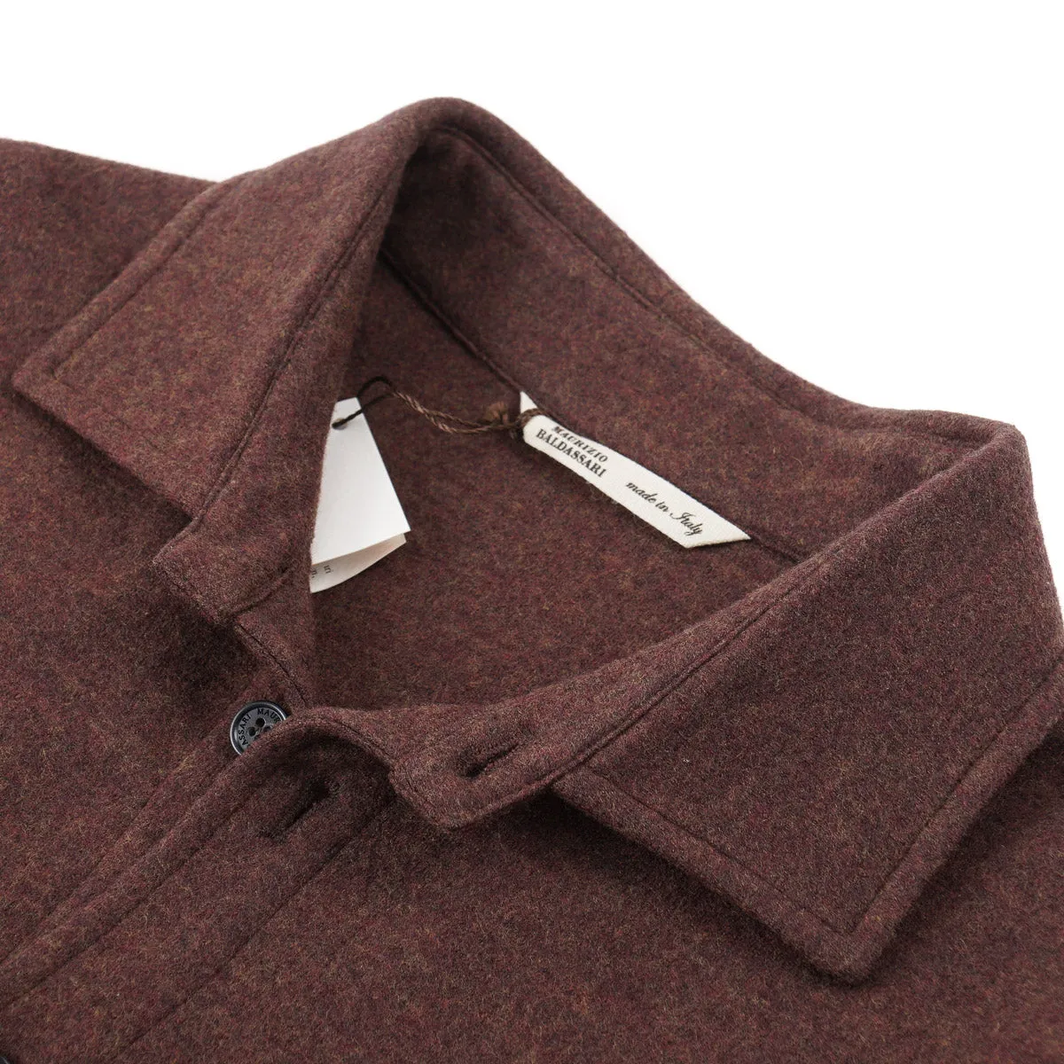 Maurizio Baldassari Flannel Wool Overshirt Clothing_Maurizio-Baldassari