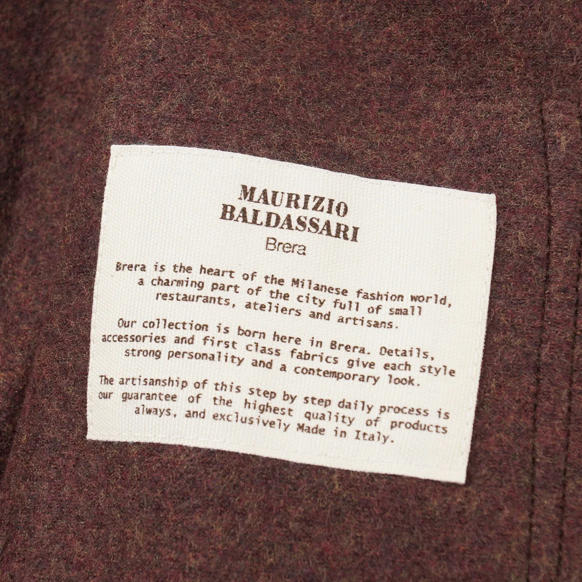 Maurizio Baldassari Flannel Wool Overshirt Clothing_Maurizio-Baldassari