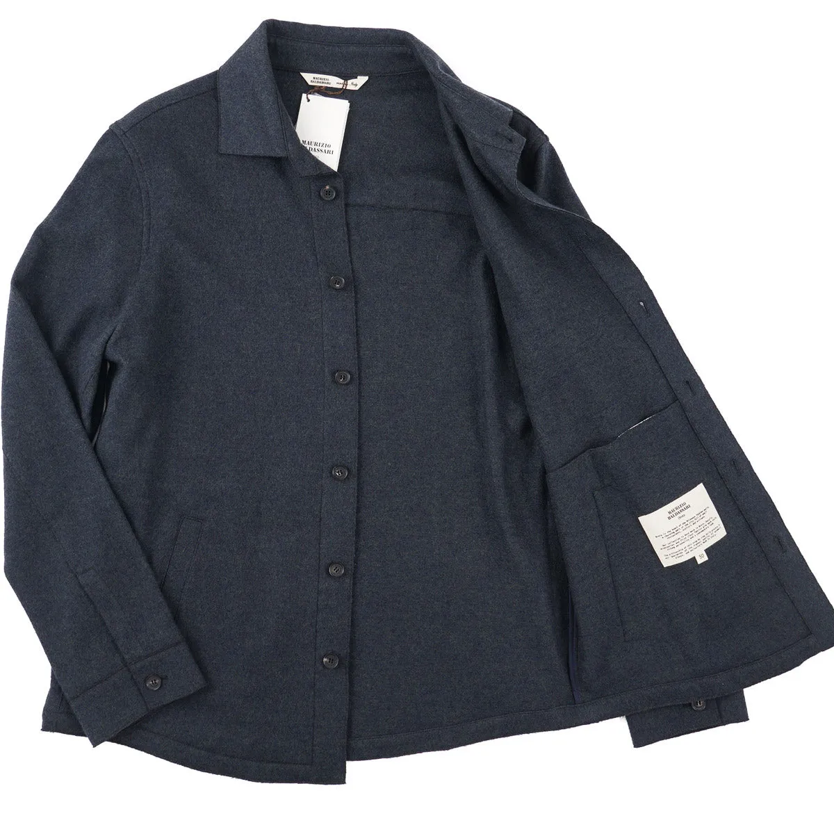 Maurizio Baldassari Flannel Wool Overshirt Clothing_Maurizio-Baldassari