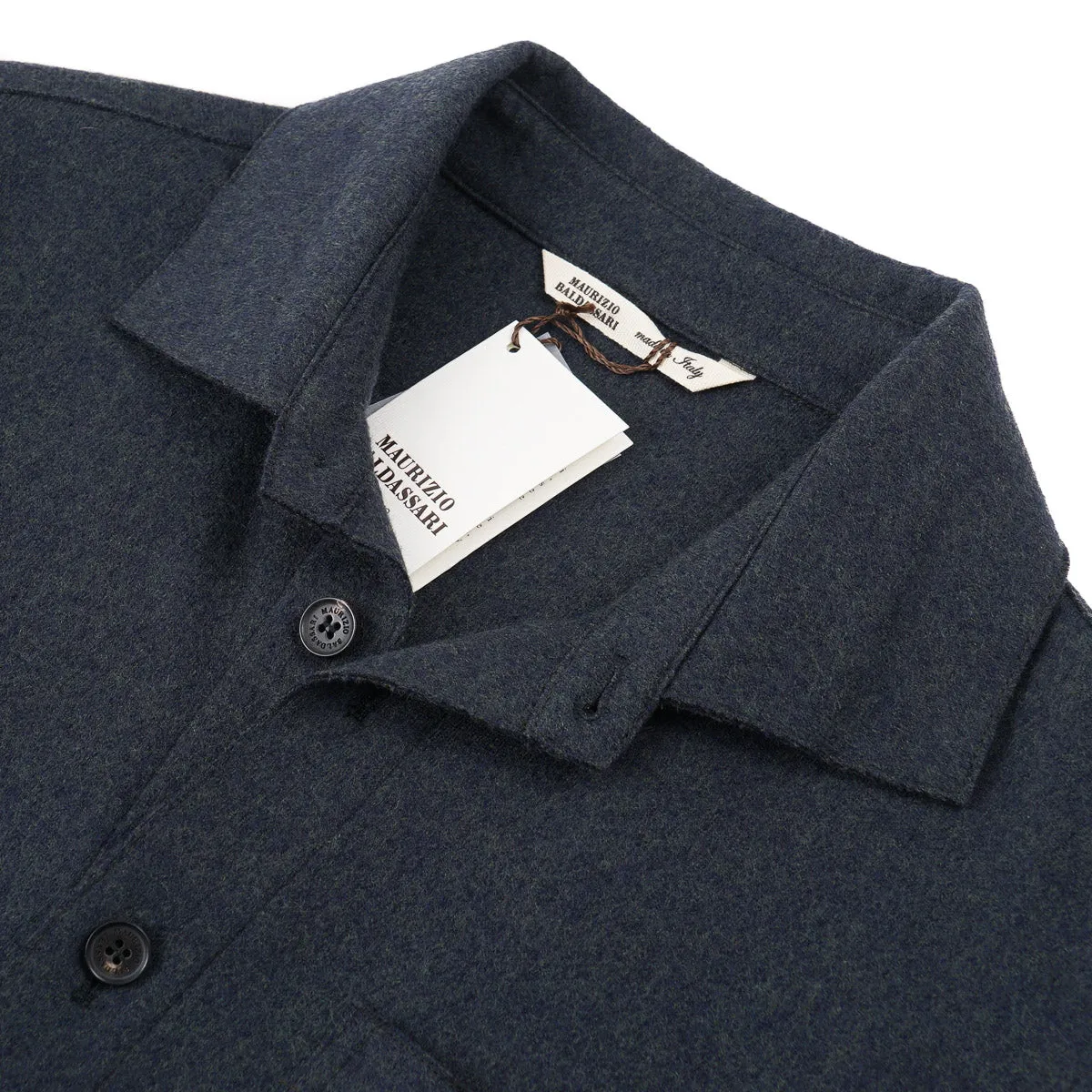 Maurizio Baldassari Flannel Wool Overshirt Clothing_Maurizio-Baldassari