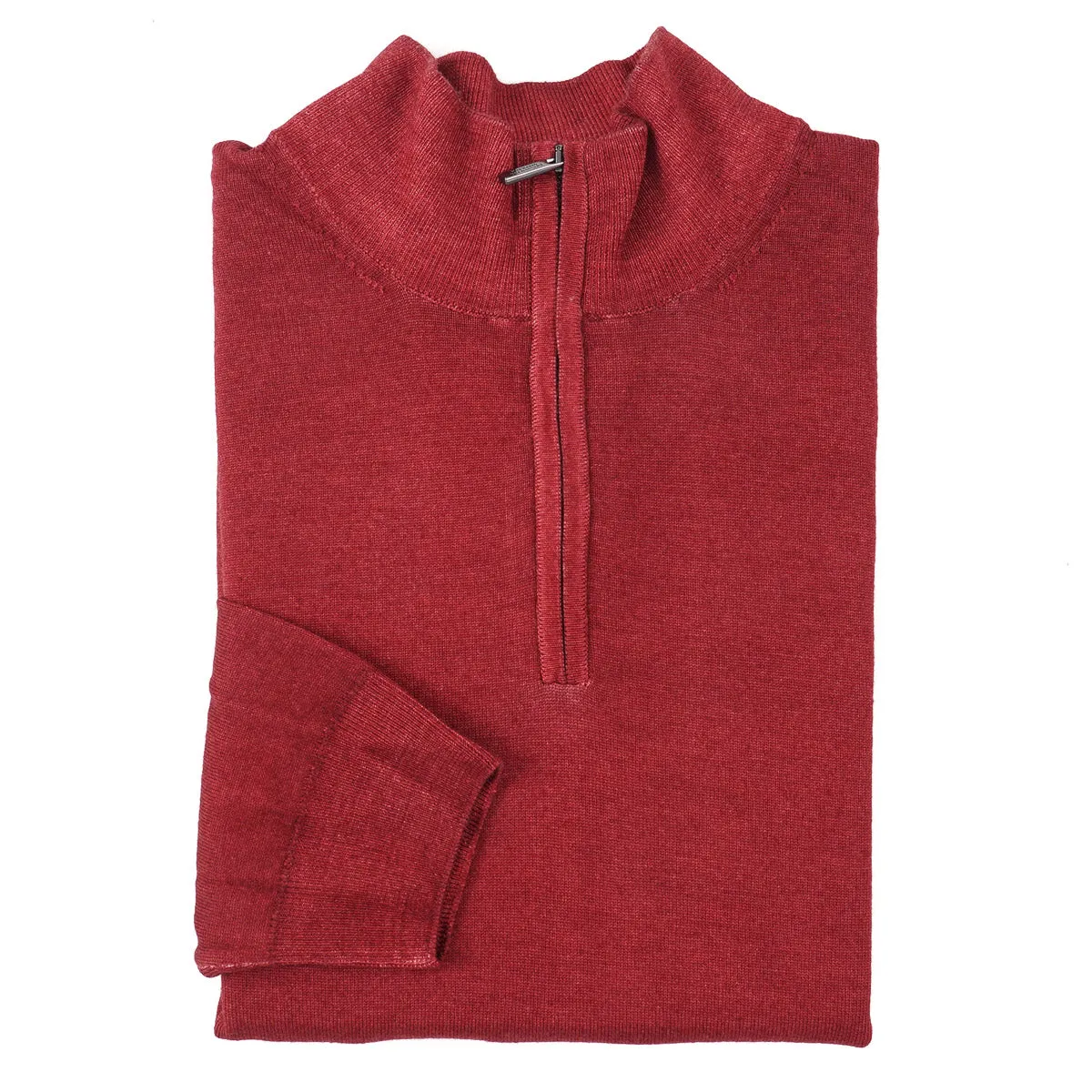 Maurizio Baldassari Half-Zip Wool Sweater Clothing_Maurizio-Baldassari