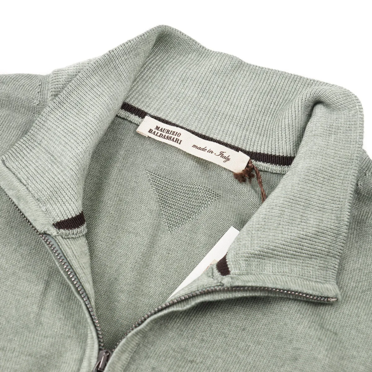 Maurizio Baldassari Half-Zip Wool Sweater Clothing_Maurizio-Baldassari