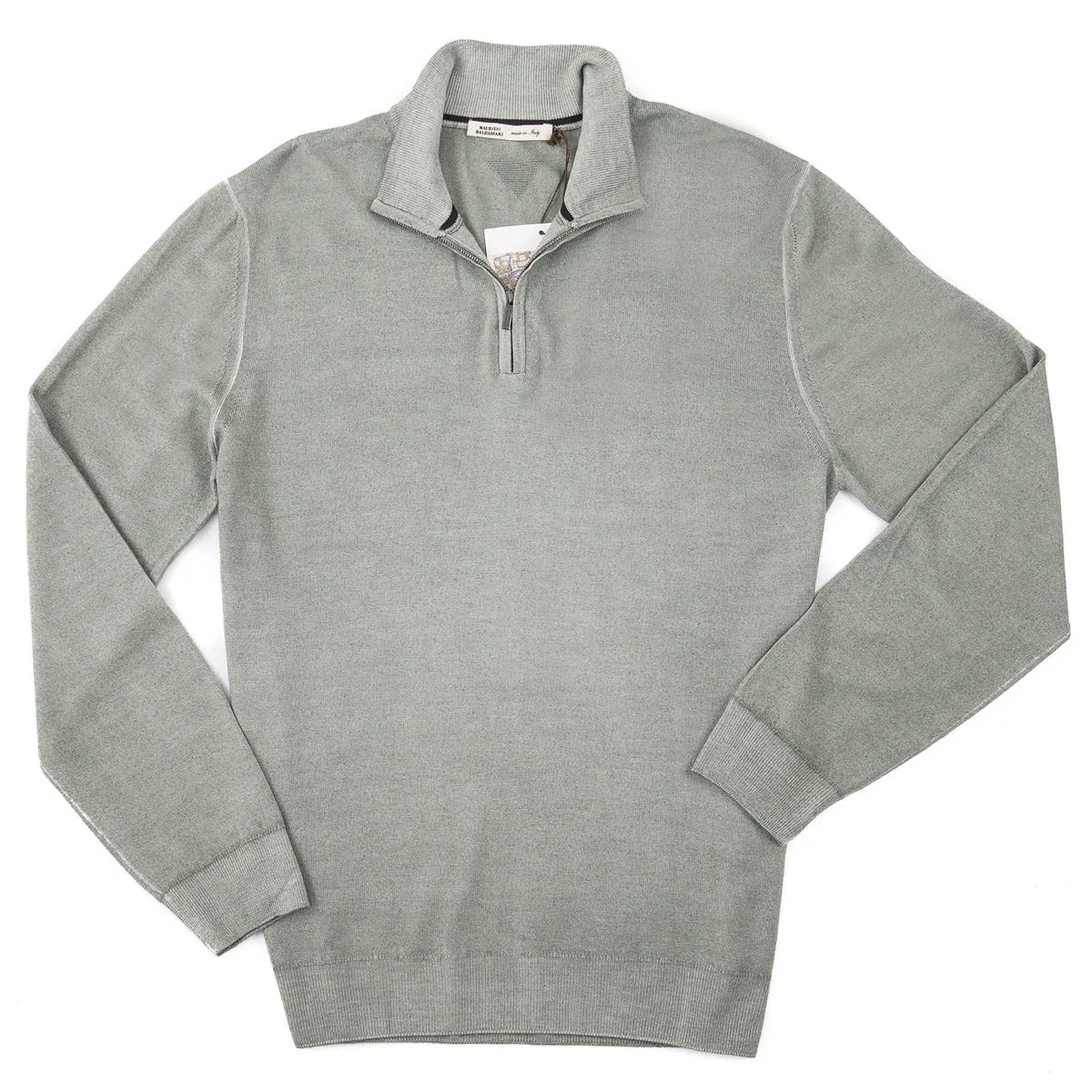 Maurizio Baldassari Half-Zip Wool Sweater Clothing_Maurizio-Baldassari