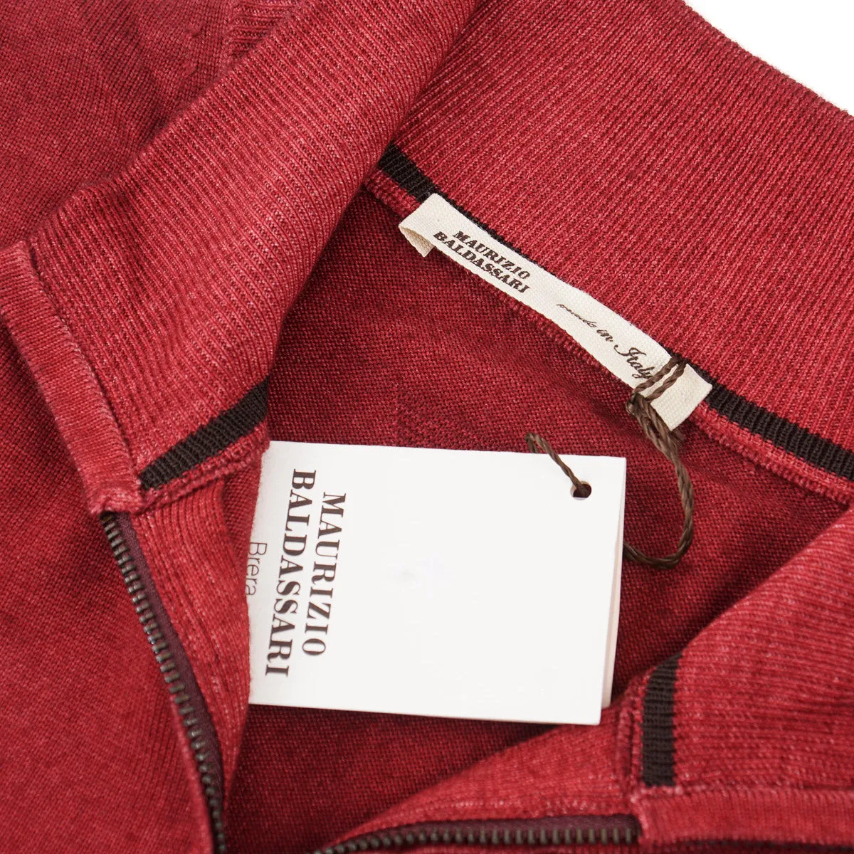 Maurizio Baldassari Half-Zip Wool Sweater Clothing_Maurizio-Baldassari