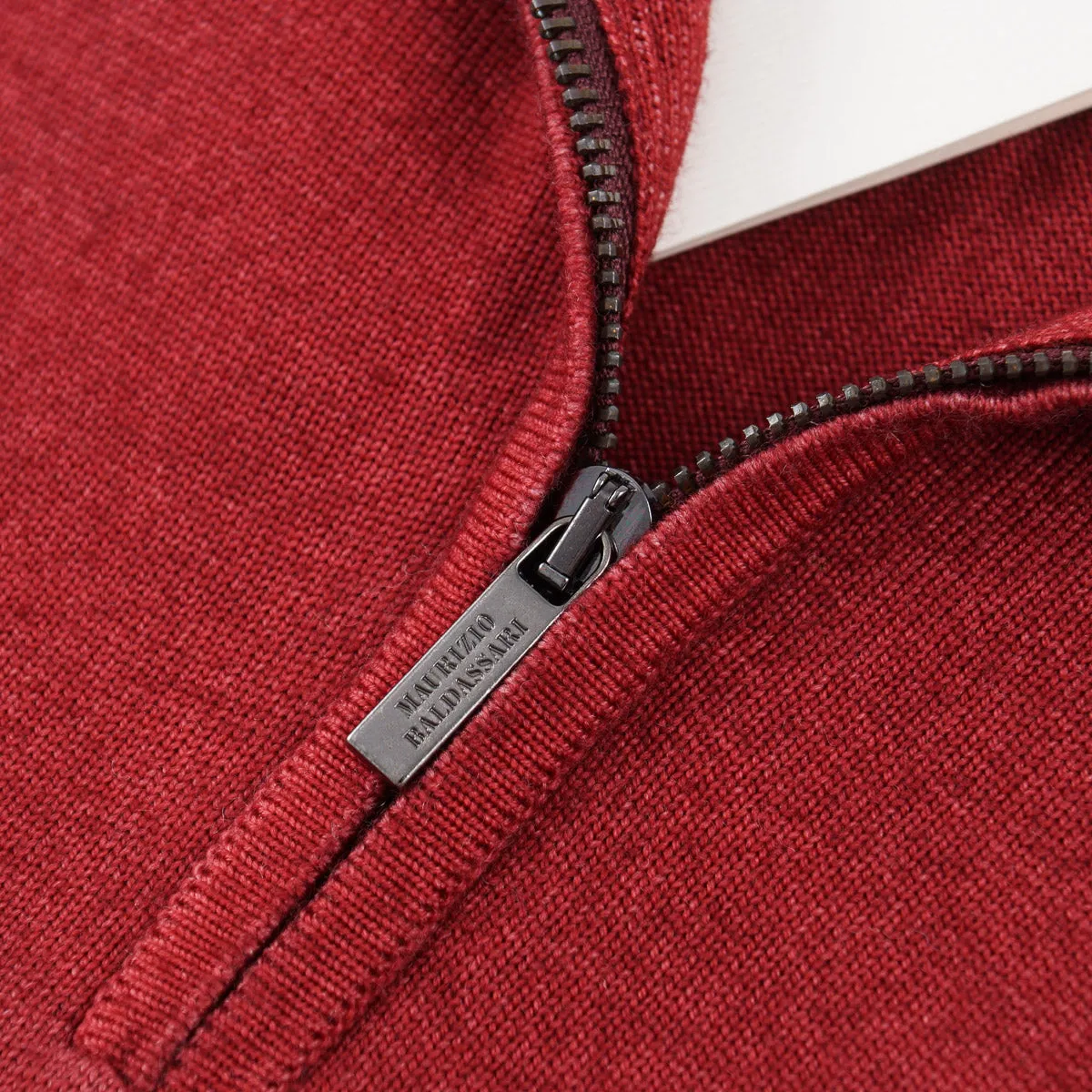Maurizio Baldassari Half-Zip Wool Sweater Clothing_Maurizio-Baldassari