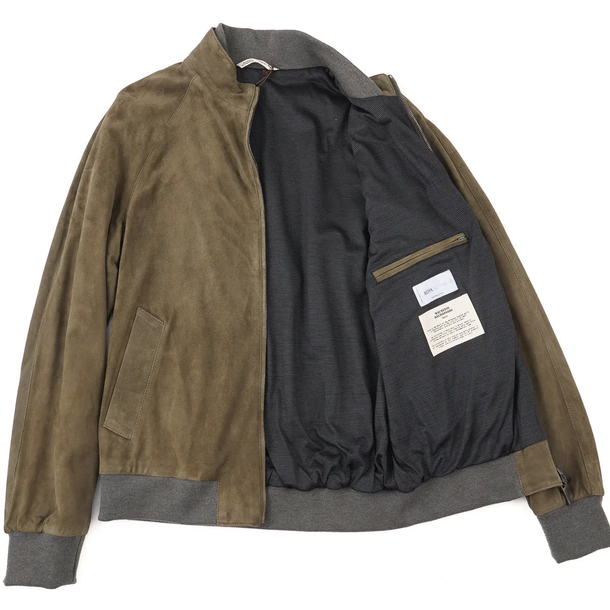 Maurizio Baldassari Lamb Suede Bomber Jacket Clothing_Maurizio-Baldassari