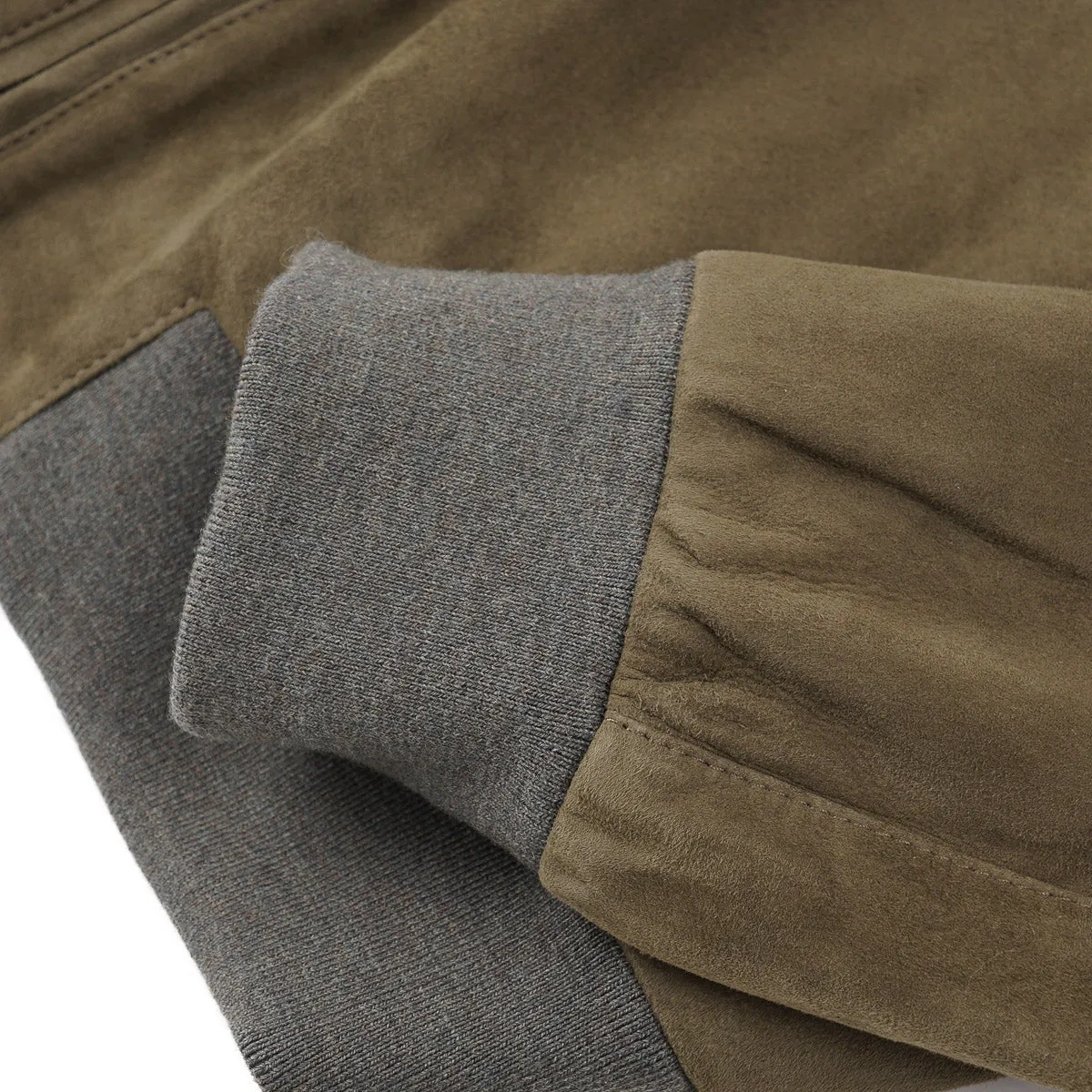 Maurizio Baldassari Lamb Suede Bomber Jacket Clothing_Maurizio-Baldassari
