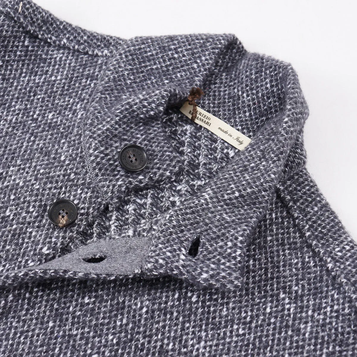 Maurizio Baldassari Piquet Knit Sweater-Jacket Clothing_Maurizio-Baldassari