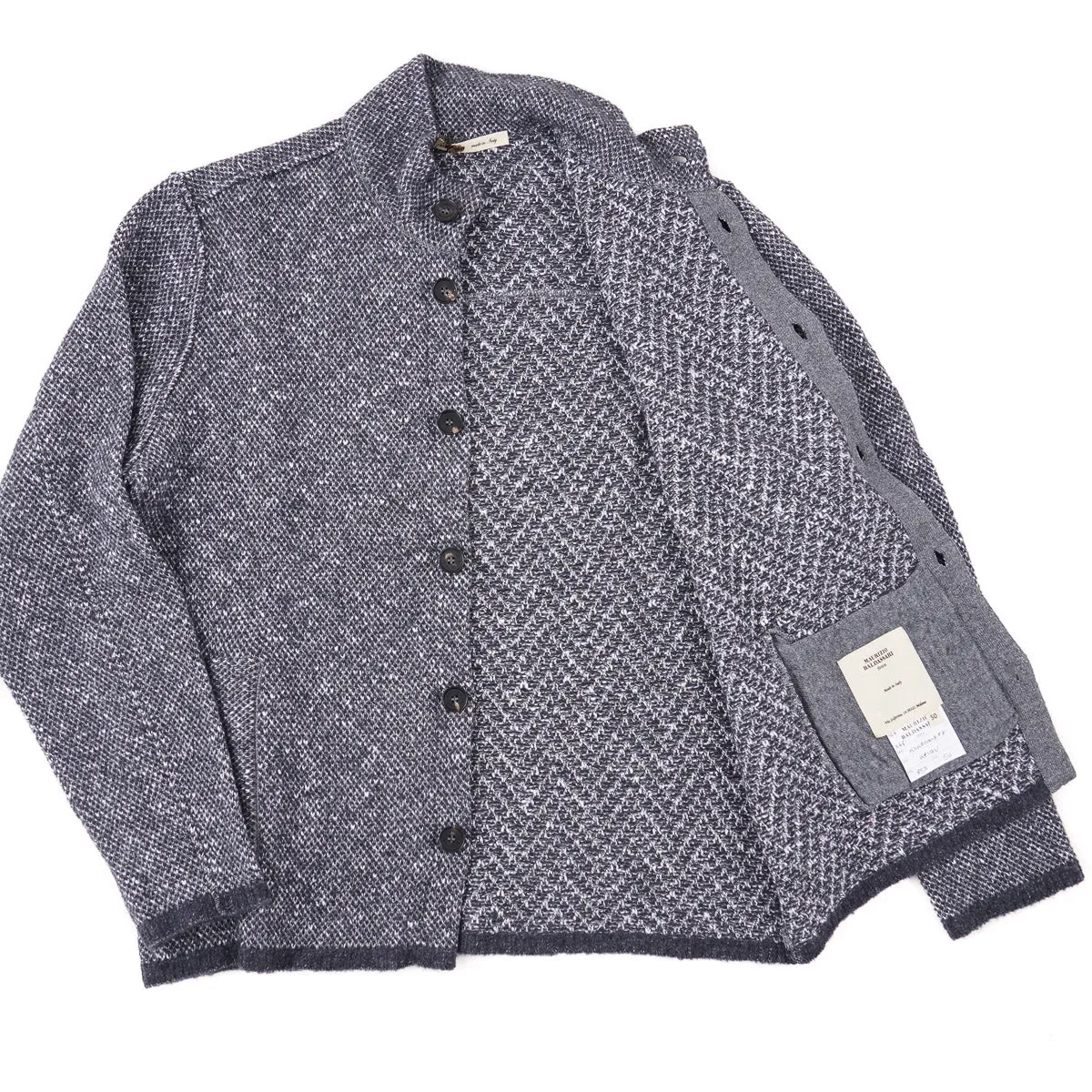 Maurizio Baldassari Piquet Knit Sweater-Jacket Clothing_Maurizio-Baldassari